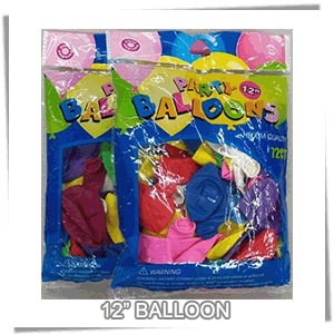 (SSPB-72) 12\" Solid Colors & Assorted (72 per pack)